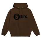 10BTCの5BTC(Black-Logo) Hoodie