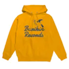 BURIKI'N RECORDSのハンマーが振り下ろされる(大ロゴ白) パーカー