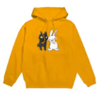 シシシFRIENDSのシシシうさぎ&シシシくろねこ Hoodie