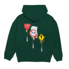 B6_6bitのtraffic sigh Hoodie:back