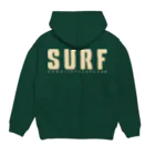 ハワイスタイルクラブの〔Back Print〕Just SURF Beg パーカーの裏面