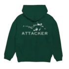 AIRSOFTERS JAPANのAIRSOFTER 【ATTACKER】 Hoodie:back