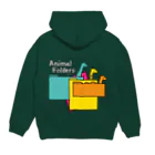 nidone.worksのアニマルフォルダーズ 1.0 Hoodie:back