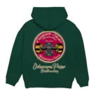 ODAWARA POSER SKATEBOARDINGのODAWARAPOSER丸ロゴ(トラック)限定バージョン Hoodie:back