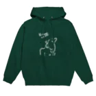 牛のTシャツ屋の牛180319b白 Hoodie