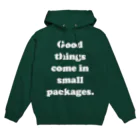 牛のTシャツ屋のGood things come in small packages. パーカー