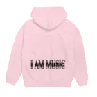 Vamp ModeのLogo (BLACK)＆ Back print Hoodie|I am MUSIC パーカーの裏面