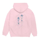 ＭＩＨＡ－ＨＡの雨Ｔ（濃） Hoodie:back