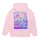 LOS AMBIT.のZOMBIE CAT pastel Hoodie:back