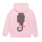 おとぼけ姉さんSHOPの黒猫のしっぽ Hoodie:back