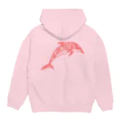 Noa Noa Art ＆ DesignのDolphin｜イルカ Hoodie:back