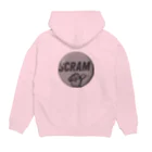 チンパンジーマートのSCRAM "逃げろ！" Hoodie:back