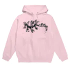 栗坊屋のリーフィーシードラゴン　白黒 Hoodie