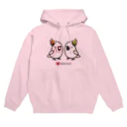 Cody the Lovebirdの仲良しクルマサカオウム&キバタン Chubby Bird Hoodie