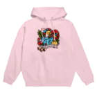 Cody the LovebirdのChubby Bird オカメインコとマンドリン　Birdic Inspiration 2 Hoodie