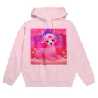 ふぇありぃているのお花見犬 Hoodie