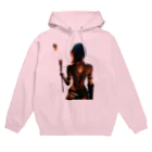 hoodie styleの松明を持つ女性 Hoodie