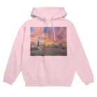 Akiyoのフィレンツェ画房 のトリニタ橋夕焼け Hoodie