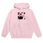 Duh.のDuh cow pattern light pink Hoodie