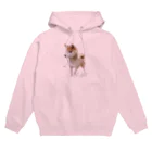 愛犬太郎のグッズの歩く太郎イラスト風【柴犬】名前入り Hoodie