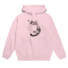 まこーた商店📦のコミックタッチ三毛ちゃん🖤🤍🖤 〘モノクロ 〙 Hoodie