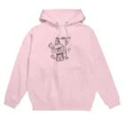 ペコりんショップのハートがたくさん、とんがり帽子のペキニーズさん Hoodie