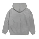 midolienのGROOOVYドッグ：ブルー Hoodie:back