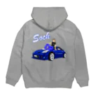 GorontaMotorsのスポーツカー女子 Hoodie:back