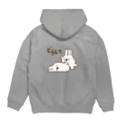 asahaのドコドコうさぎ　失敗 Hoodie:back