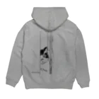 ふわりぃのドアからのぞくぅ『くぅちゃん』 Hoodie:back