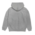 THIS IS NATSのホワイトでぃっちゃん Hoodie:back
