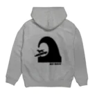 too muchの人間用のBIG WAVE　黒片面 Hoodie:back