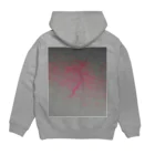 末素生児の鬱染み Hoodie:back