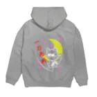 にゃーにゃー組@LINEスタンプ＊絵文字販売中！のにゃーにゃー組　一刀両断ver. Hoodie:back