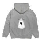 よじげんくんの店のよじげんくんUFO光 Hoodie:back