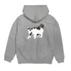 うにの猫と猫 Hoodie:back