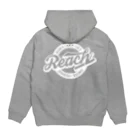 036（オサム）@南阿佐ヶ谷麻雀部の【麻雀】Reach 即ツモ ドラ赤裏（白ヌキ） Hoodie:back