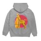 3eyesのこれでもキリン Hoodie:back