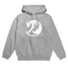 cats-houseのCAT-CATCH-WHITE Hoodie