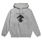 にゃこたろうのみせのにゃこたろうシルエット黒 Hoodie