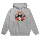 Ａｔｅｌｉｅｒ　Ｈｅｕｒｅｕｘのクロちゃん in クリスマスリース Hoodie