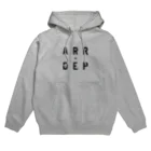 ARRDEPのARRDEP  Black logo パーカー