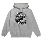 黒葉ロンのガヤガヤモノクロ Hoodie