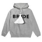 ペアTシャツ屋のシバヤさんのペア(BRIDE)ドレス_白_WB Hoodie