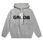 ペアTシャツ屋のシバヤさんのペア(GROOM)タキシード_白_FB Hoodie