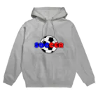 happy_25chanのサッカーボール柄（赤/青） Hoodie