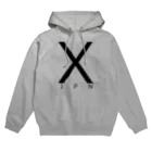 KURENAIのX_Black Hoodie