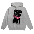 creamSODAの黒パグのペコ Hoodie