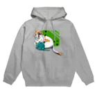 さらだの毛糸玉と三毛猫 Hoodie