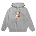 犬の生活が第一の白猫のにゃーろ Hoodie